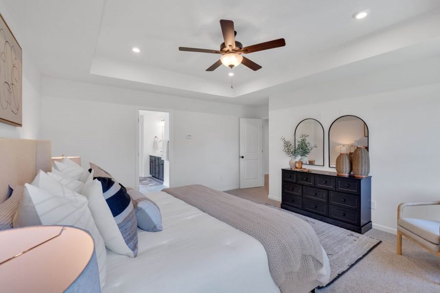 Furnished interior in a model home at Maple Village in Adairsville (Image 16).