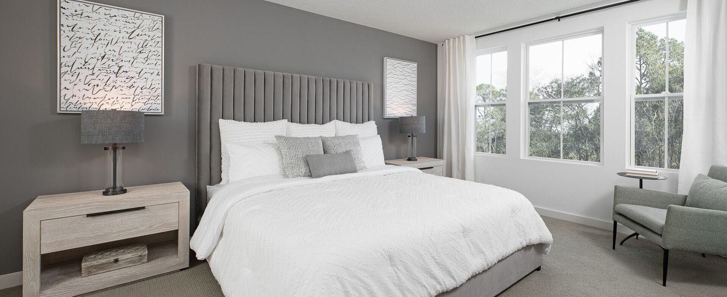 Furnished interior in a model home at The Enclaves at Festival Cove in Davenport (Image 19).