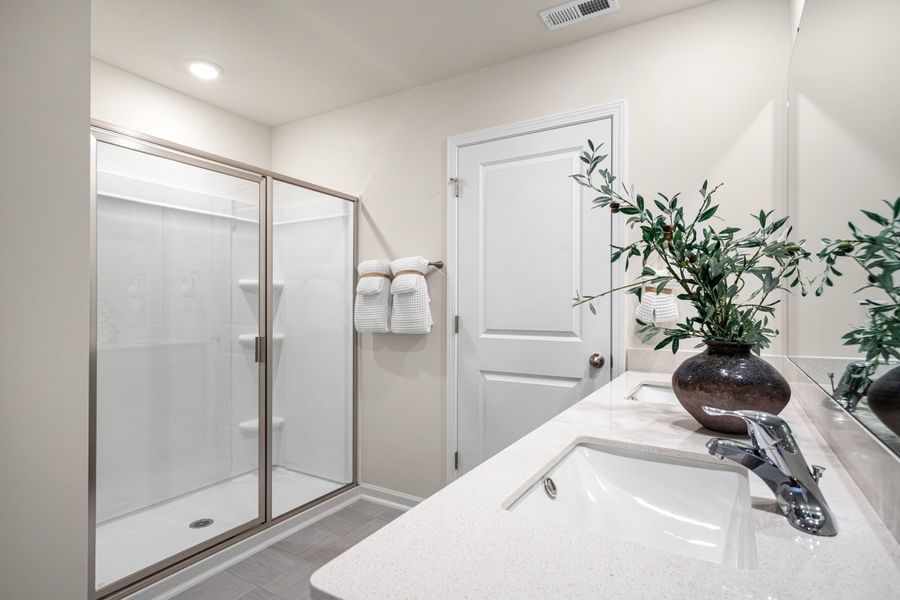 Furnished interior in a model home at Hoke Loop Ridge in Fayetteville (Image 10). Furnished interior in a model home at Hoke Loop Ridge in Fayetteville (Image 10).