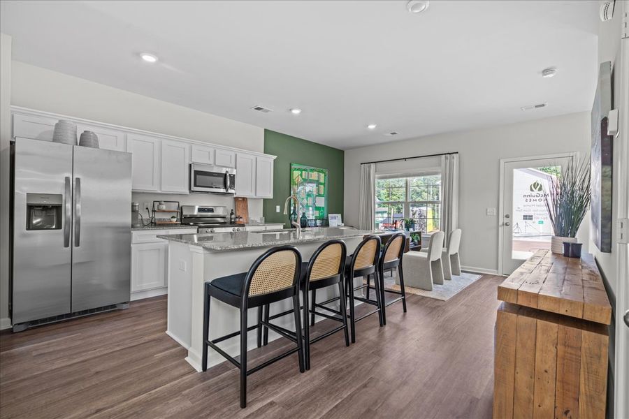 Furnished interior in a model home at Clarke Townes in Anderson (Image 4).