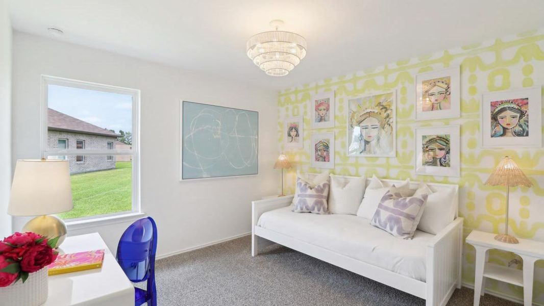 Furnished interior in a model home at Grand Pines in Magnolia (Image 17).