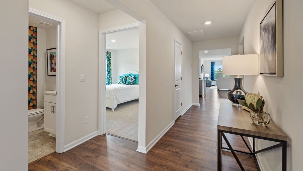 Furnished interior in a model home at Lakestone in Woodruff (Image 7). Furnished interior in a model home at Lakestone in Woodruff (Image 7).