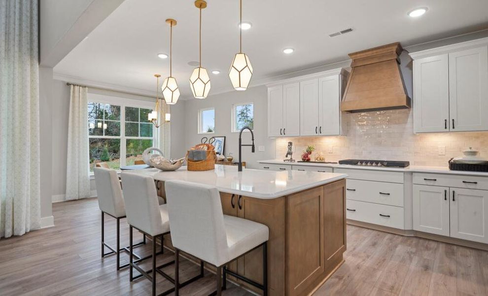 Furnished interior in a model home at Carraway in Greensboro (Image 18).
