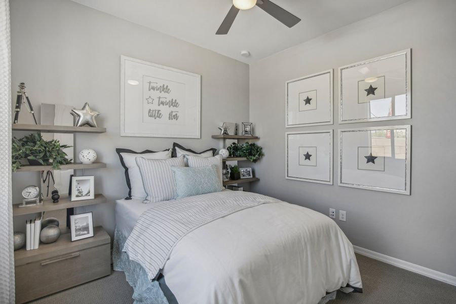 Furnished interior in a model home at Entrada La Coraza in Sahuarita (Image 14).