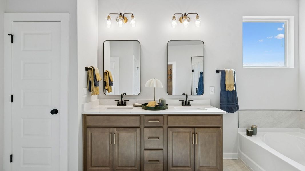 Furnished interior in a model home at Pottsview in Smyrna (Image 61).