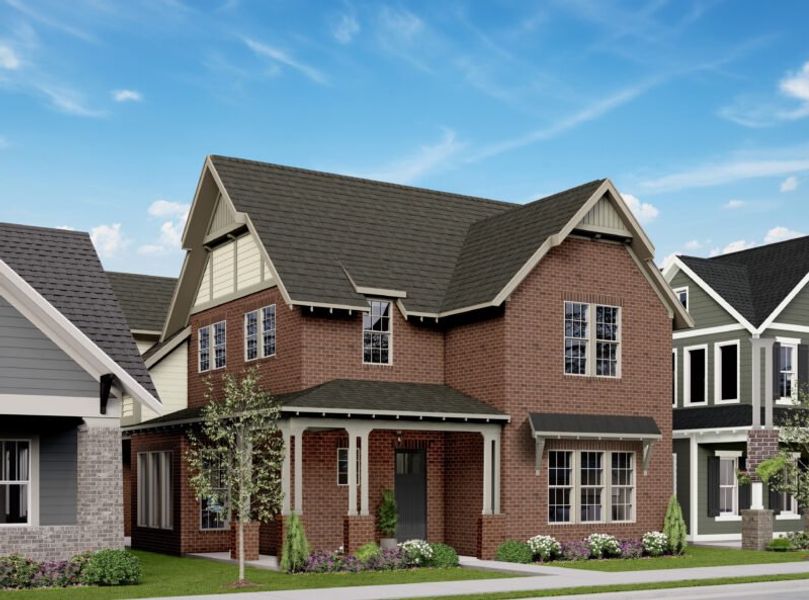 Front exterior of a home in the June Lake community, located in Thompson's Station, TN (Image 11).