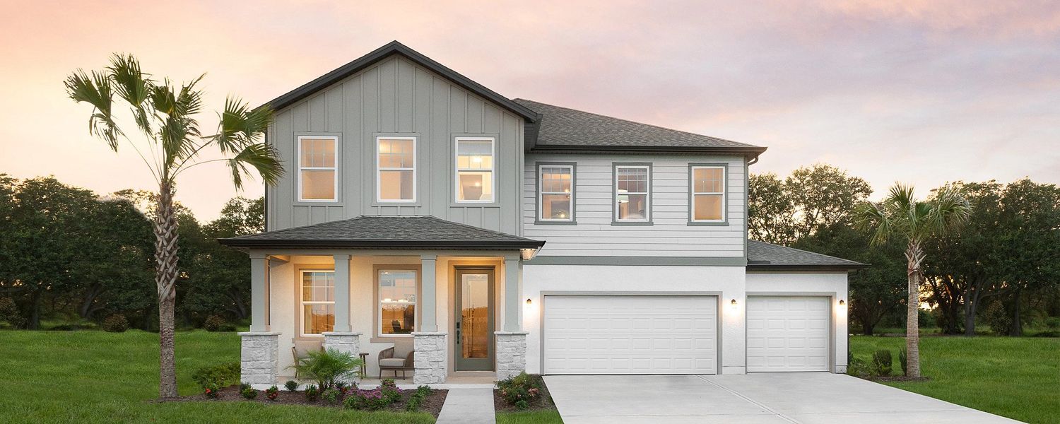 Front exterior of a home in the Tyson Reserve community, located in St. Cloud, FL (Image 2).