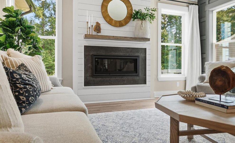 Furnished interior in a model home at Rock Creek in Denver (Image 10).