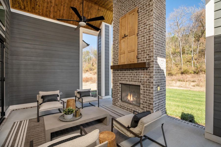 The Belvidere Outdoor Living Area The Belvidere Outdoor Living Area
