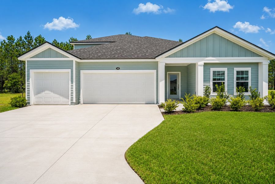 Front exterior of a home in the Amberly community, located in Green Cove Springs, FL (Image 4). Front exterior of a home in the Amberly community, located in Green Cove Springs, FL (Image 4).
