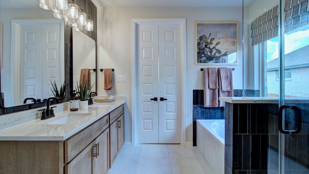 Furnished interior in a model home at Stream Waters in Seguin (Image 30). Furnished interior in a model home at Stream Waters in Seguin (Image 30).