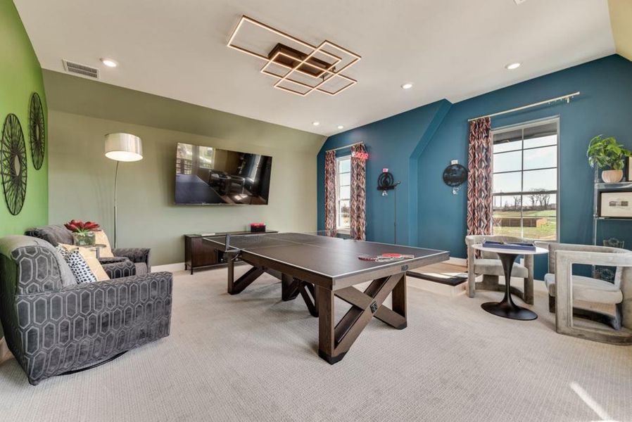 Furnished interior in a model home at Chatham Reserve in Providence Village (Image 16).