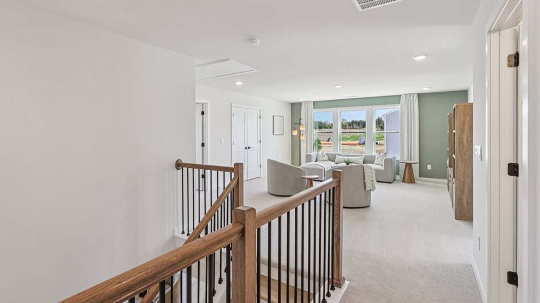 Furnished interior in a model home at Laurelbrook in Sherrills Ford (Image 38).