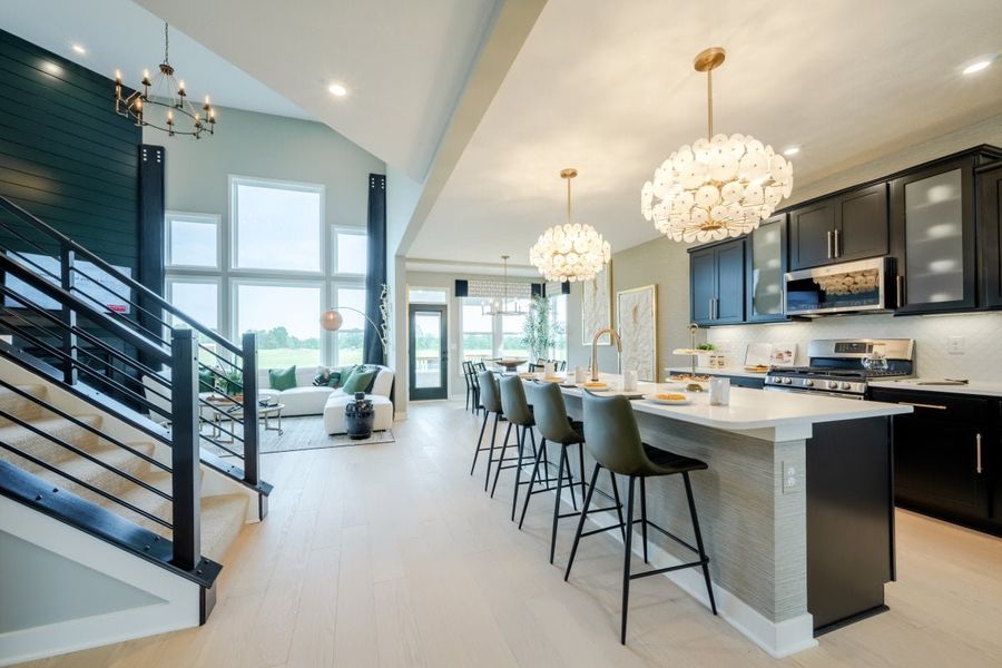 Furnished interior in a model home at Twin Lakes in Hoschton (Image 35).