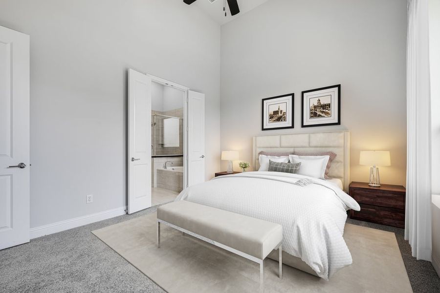 Furnished interior in a model home at The Ranch at Uptown Celina 40s in Celina (Image 27).