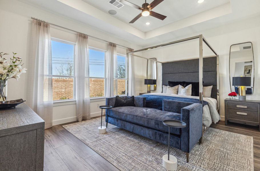 Furnished interior in a model home at Village on Main Street in Frisco (Image 30).