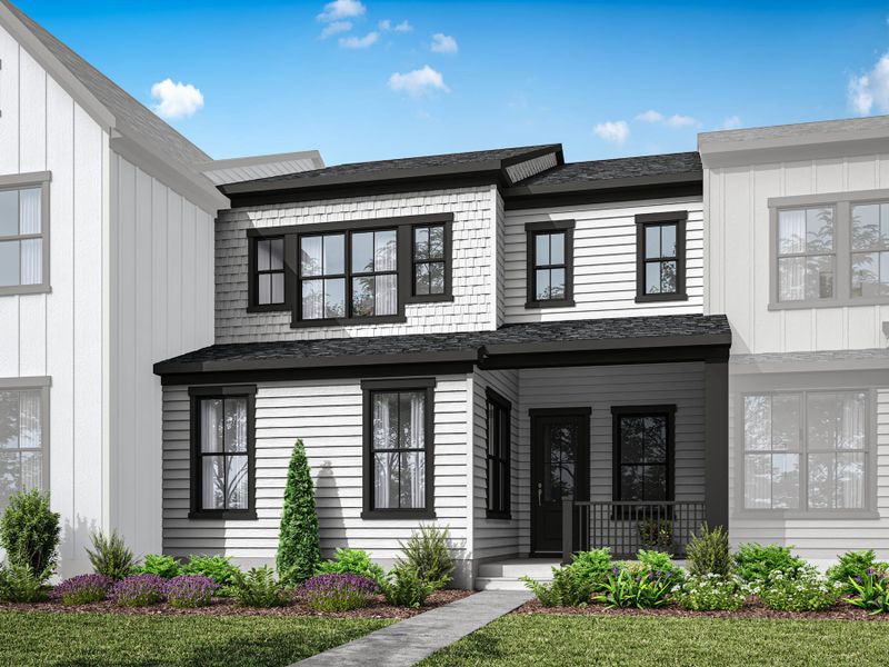 Front exterior of a home in the Seven Oaks community, located in Belmont, NC (Image 5).