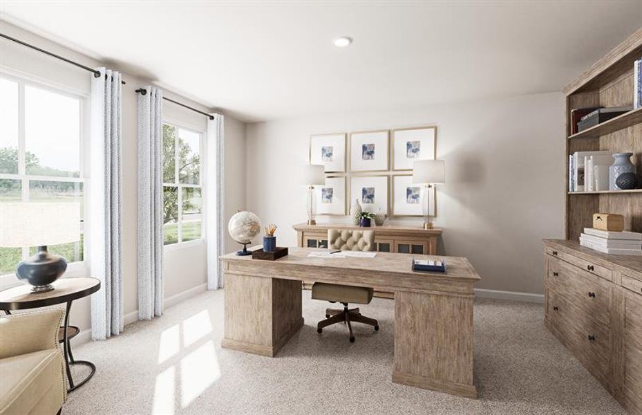 Furnished interior in a model home at Millwood Ranches in Boiling Springs (Image 5).