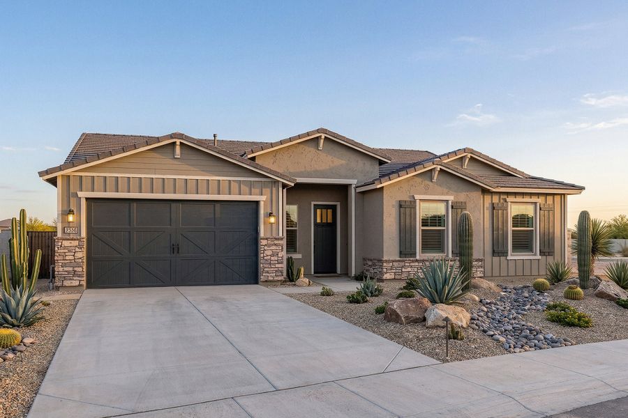 Front exterior of a home in the Northpointe at Vistancia community, located in Peoria, AZ (Image 2).