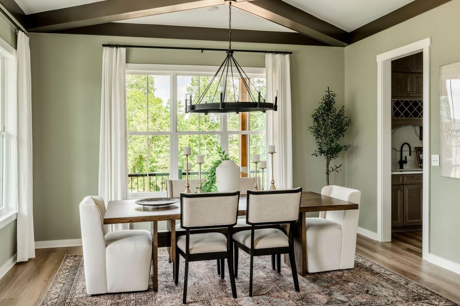 Furnished interior in a model home at Edgewater on Lake Tillery Waterfront in Norwood (Image 7).