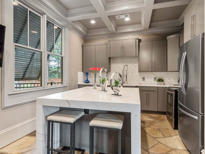 Furnished interior in a model home at The Village at Towne Lake in Woodstock (Image 24).