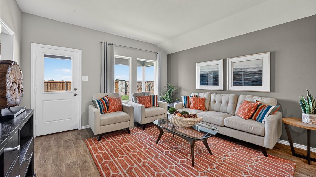 Furnished interior in a model home at The Hills at Reunion in Newark (Image 41).
