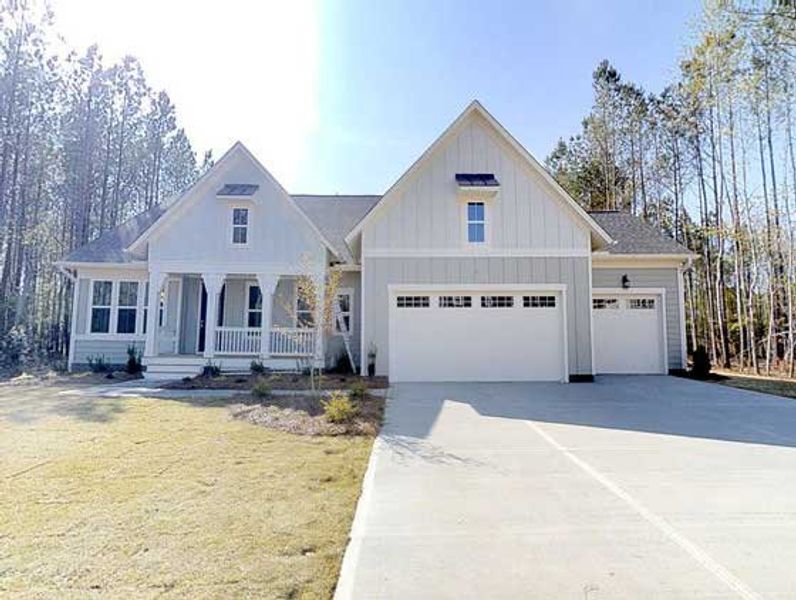 Front exterior of a home in the Brighton Forest - Apex - Robuck Homes community, located in Garner, NC (Image 4).