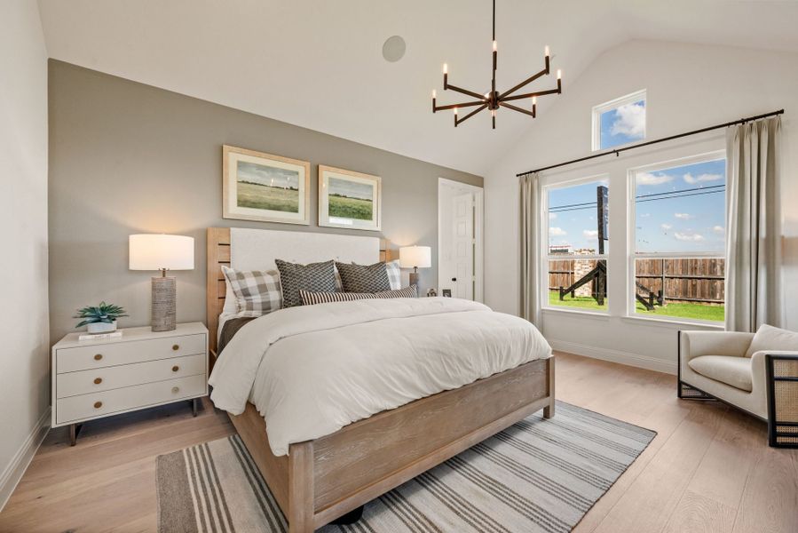 Furnished interior in a model home at Meadow Run in Melissa (Image 17). Furnished interior in a model home at Meadow Run in Melissa (Image 17).