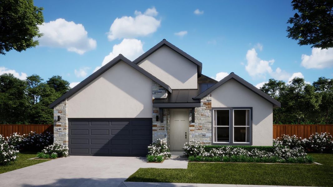 Elevation C | Monica | Sage Collection – Freedom at Anthem in Kyle, TX by Landsea Homes