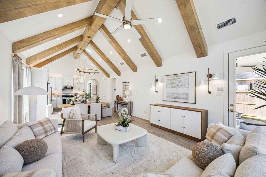 Furnished interior in a model home at Candela South - 40' in Richmond (Image 8).