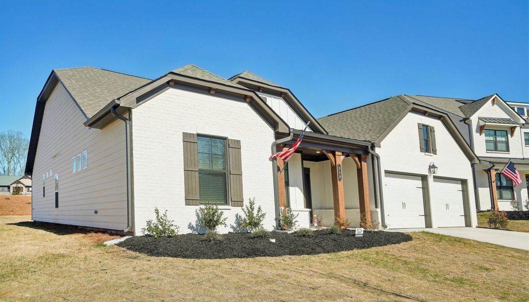 Front exterior of a home in the Ponderosa Farms Reserve community, located in Gainesville, GA (Image 3).