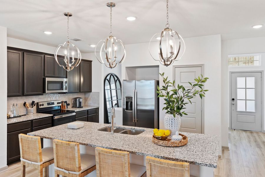 Furnished interior in a model home at Levy Crossing in Killeen (Image 12).