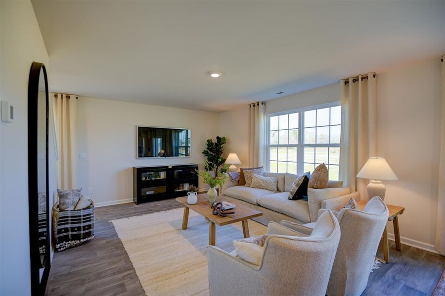 Furnished interior in a model home at Corinth Village in Greensboro (Image 3).