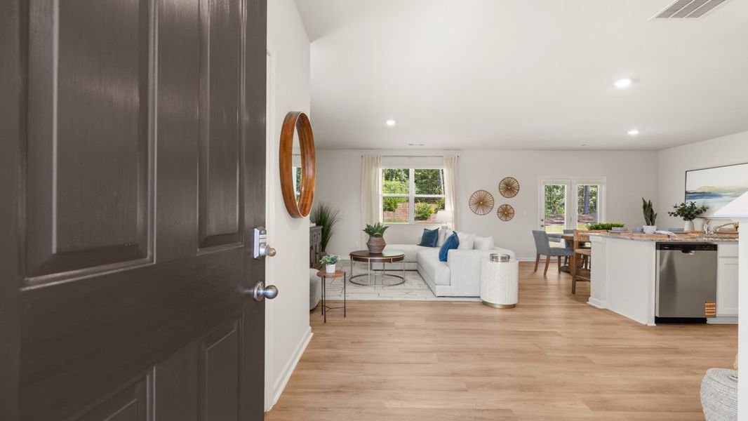 Furnished interior in a model home at Pointe Park in Union City (Image 8). Furnished interior in a model home at Pointe Park in Union City (Image 8).