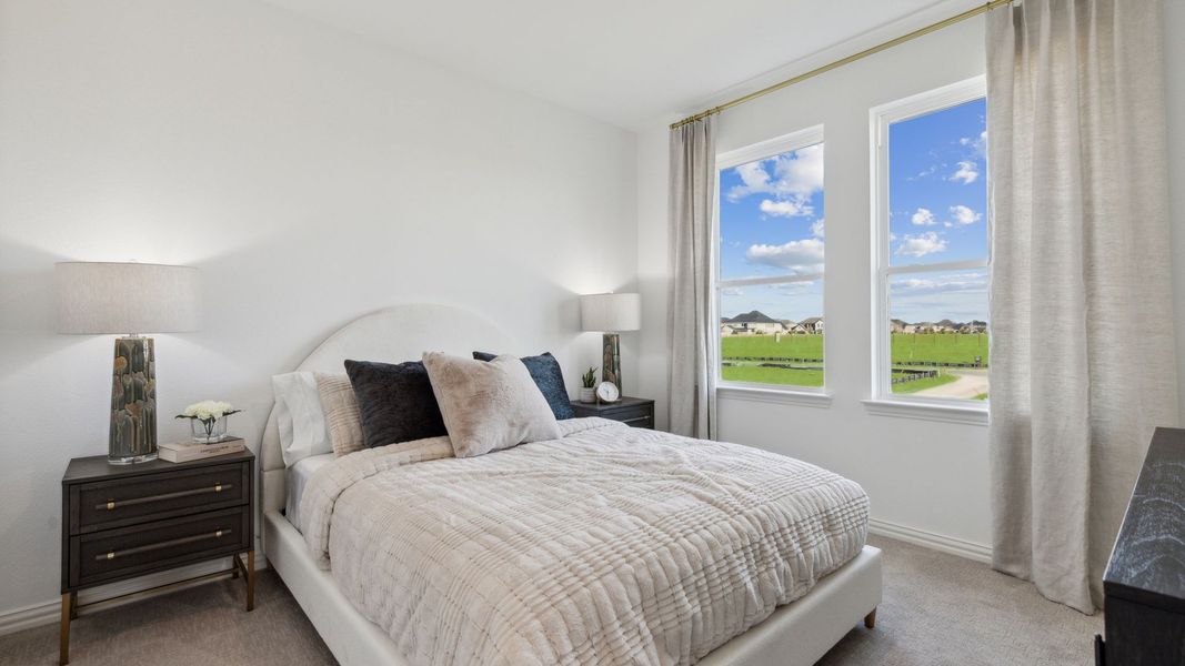 Furnished interior in a model home at Hazelwood in Frisco (Image 29).