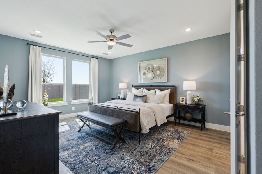 Furnished interior in a model home at Painted Tree Woodland West in McKinney (Image 53). Furnished interior in a model home at Painted Tree Woodland West in McKinney (Image 53).