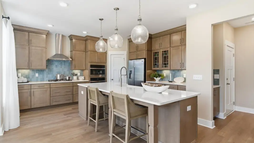 Furnished interior in a model home at Woodland Summit in Simpsonville (Image 25).