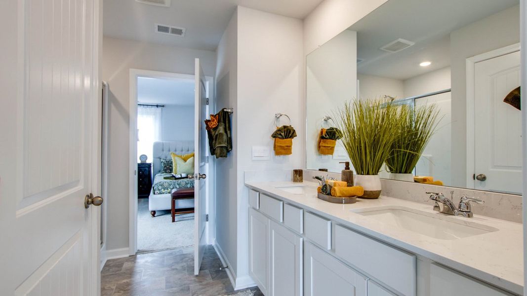 Furnished interior in a model home at River Landing in Murfreesboro (Image 28).