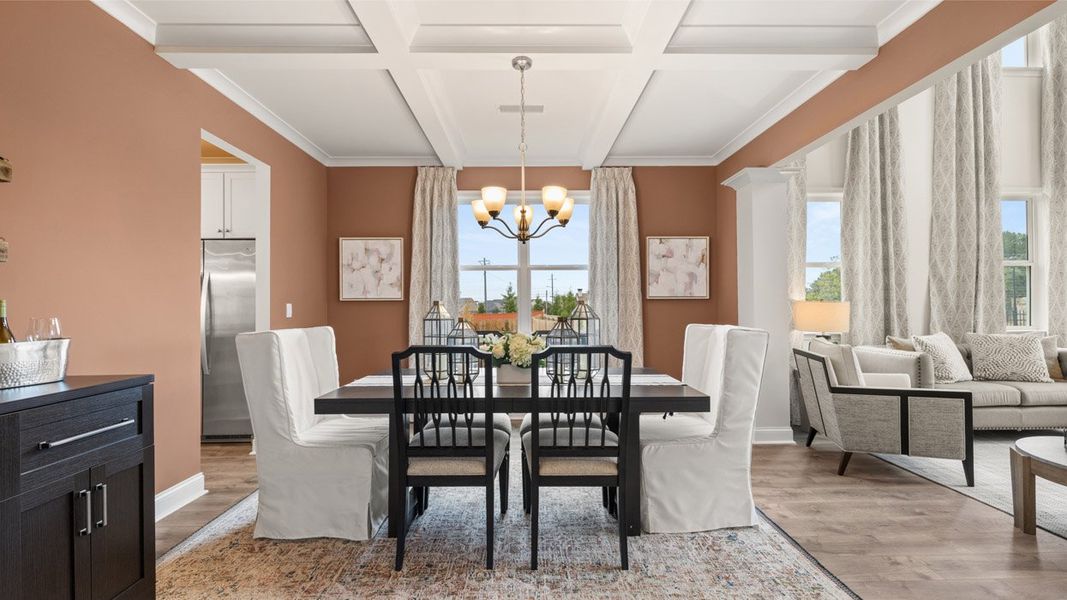 Furnished interior in a model home at The Gates at Pates Creek in Hampton (Image 10).