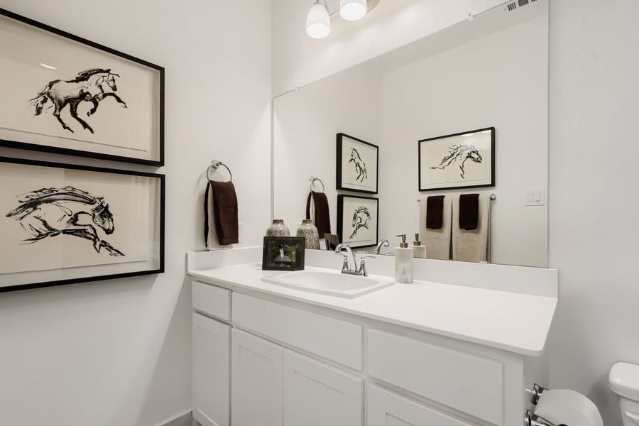 Furnished interior in a model home at North Sky 40s in Celina (Image 21).