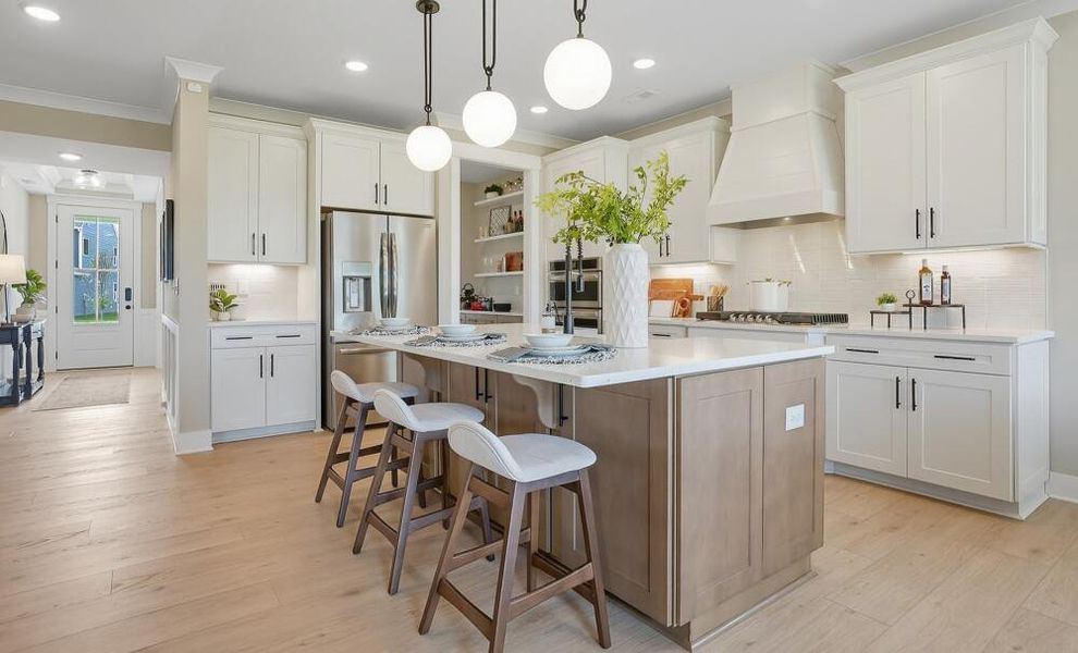 Furnished interior in a model home at Carrington in Stanley (Image 8).