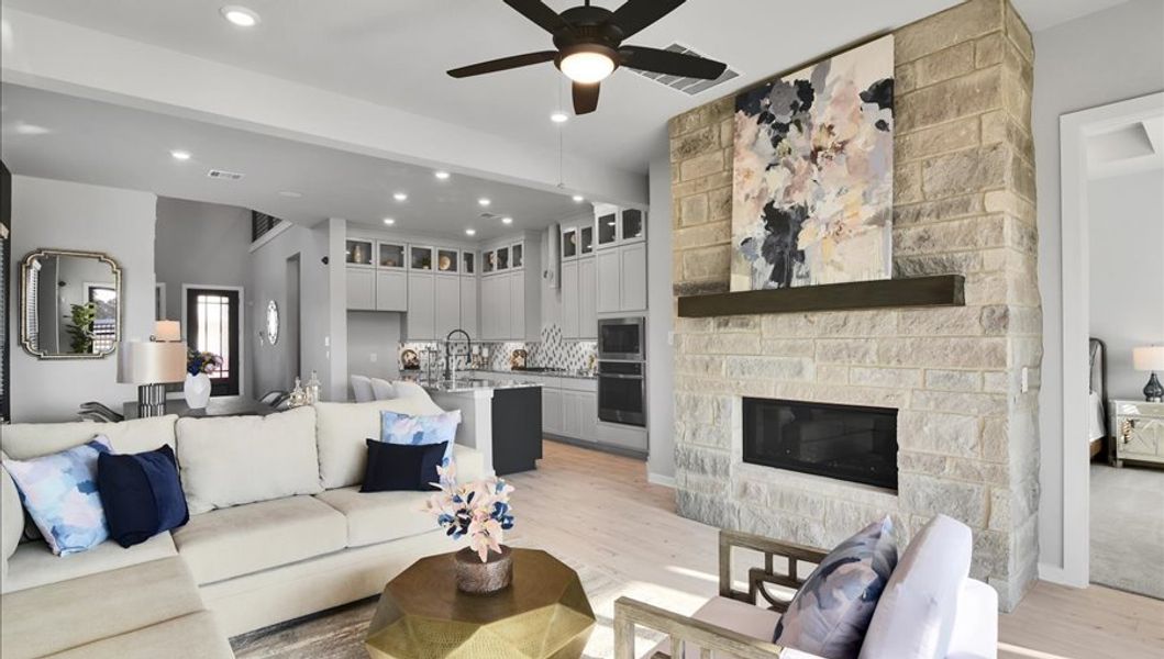 Furnished interior in a model home at Summer Place  35' in Montgomery (Image 73).