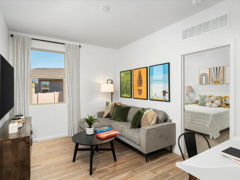 Furnished interior in a model home at Las Patrias at Star Valley Phase III - Premier Series in Tucson (Image 9).