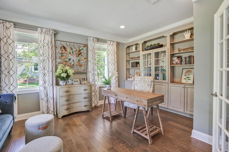 Furnished interior in a model home at Campbell Crossing in Hendersonville (Image 17). Furnished interior in a model home at Campbell Crossing in Hendersonville (Image 17).