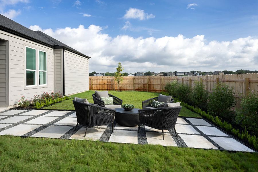 Exterior details of a home in The Residences Collection at Parkton Square, Kyle (Image 4).