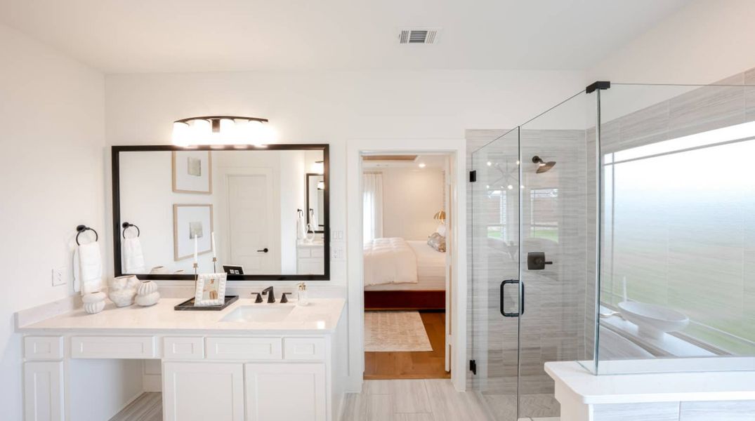 Furnished interior in a model home at Bear Creek in Cedar Hill (Image 6).