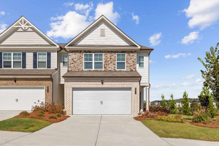 Front exterior of a home in the Somerset at Riverbrook community, located in Gainesville, GA (Image 12).