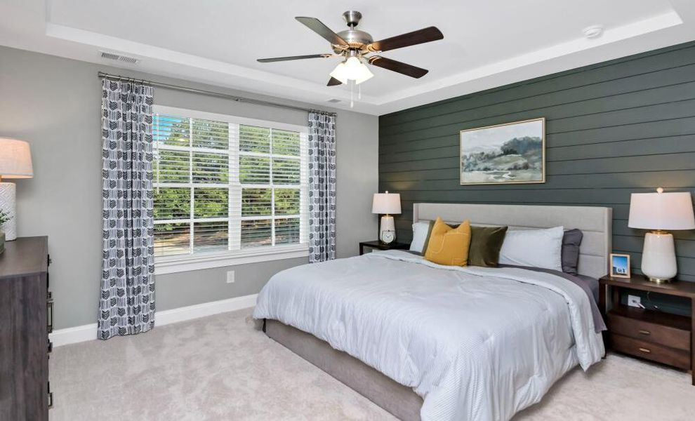 Furnished interior in a model home at Lake Carolina Townhomes in Columbia (Image 9). Furnished interior in a model home at Lake Carolina Townhomes in Columbia (Image 9).