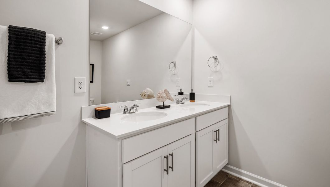 Furnished interior in a model home at Brookside Ridge Townhomes in Greer (Image 24).