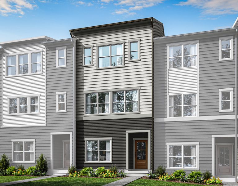 Front exterior of a home in the Context at Oakhurst community, located in Charlotte, NC (Image 2).